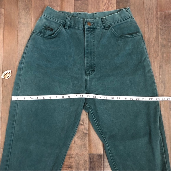 Vintage Lee Teal High Waist Jeans!!! - Picture 6 of 8